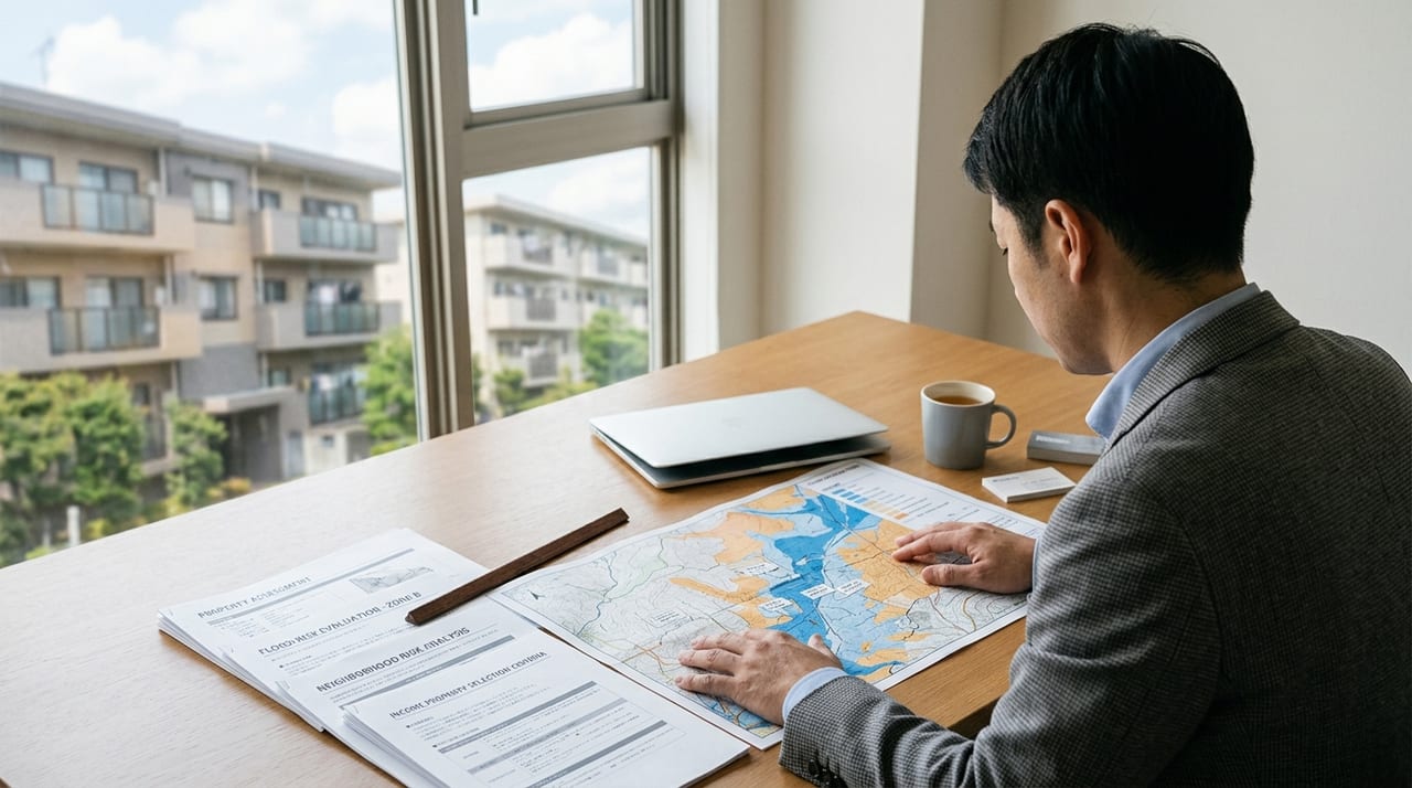 水害ハザードマップを活用した収益物件のリスク評価と保険設計