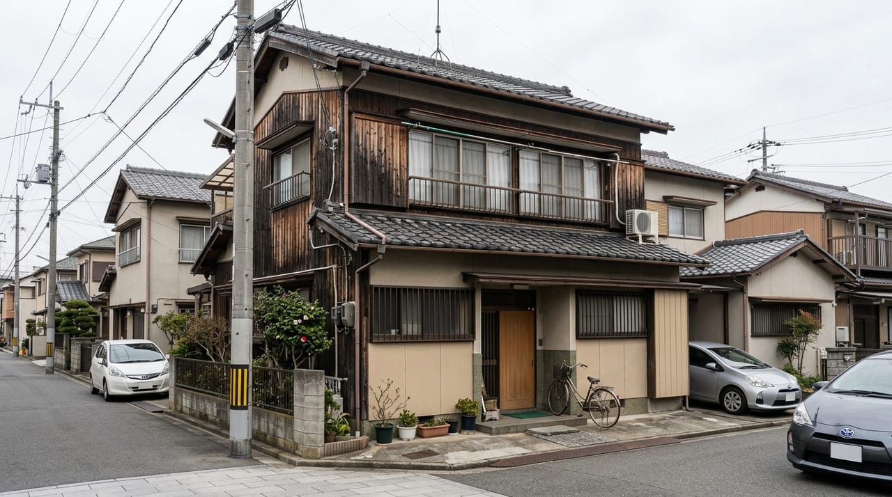 AI生成の教材イメージ（架空の中古戸建）